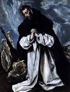 GRECO, El St Dominic in Prayer USA oil painting artist